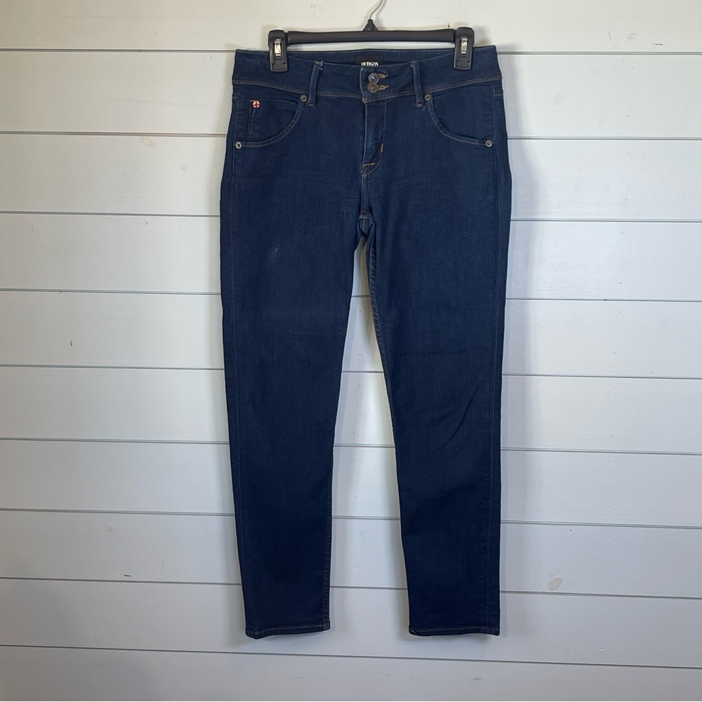 Hudson dark wash Collin skinny jeans women's size 28